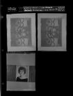 Wedding Decorations - P.E.; Female Portrait (3 Negatives) (December 2, 1964) [Sleeve 7, Folder d, Box 34]
